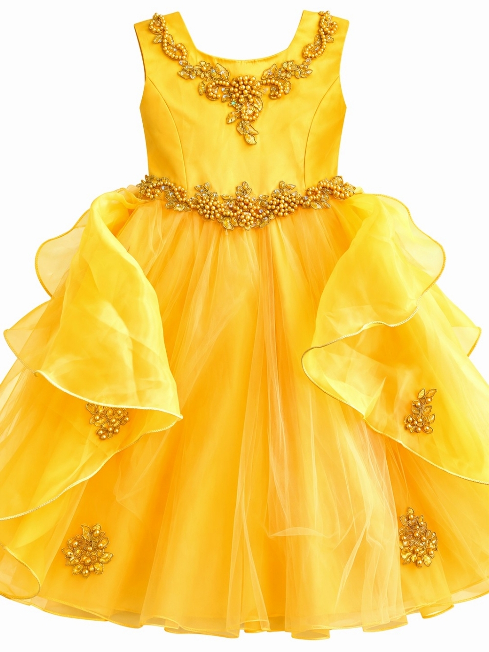 Girls Yellow Formal Ball Gown Dress | Size EU 150|US 10/12 | NWOT
